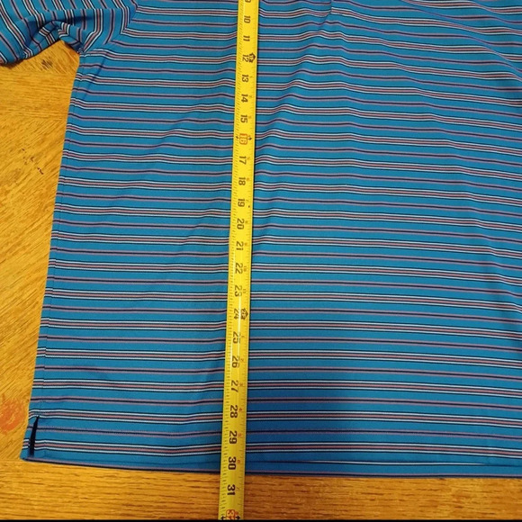 Nike Golf Men's Extra Large Blue Striped Dri-Fit Polo Shirt. - Picture 5 of 7